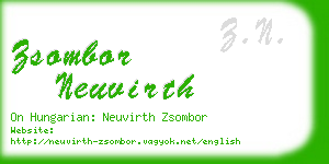 zsombor neuvirth business card